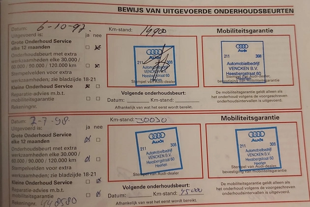 Audi A6 cena 9900 przebieg: 325600, rok produkcji 1996 z Koszalin małe 407